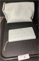 Kate Spade Mintsplash Vanity Bag & Wallet.