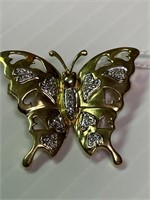 14kt Butterfly Pin