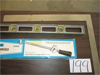 Torque Wrench, Level, Ruler