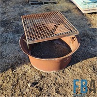 34" Firepit with Swing out