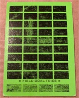 1975 Topps Football Insert Scratch Off Game Card
