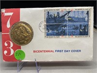 Samuel Adams & Patrick Henry Token Stamps