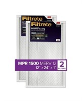 Filtrete AC Furnace Air Filters 12x24x1 2pk