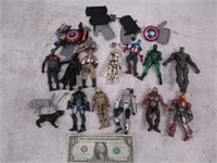Lot of Assorted Action Figures - Captain America,