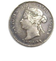 1872-H Quarter XF Canada