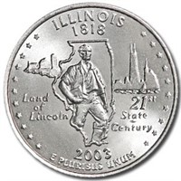 2003-d Illinois State Quarter Bu