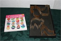 Vintage Copper Cookie Cutters & Cookbook