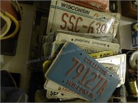 Wisconsin license plates (some vintage)