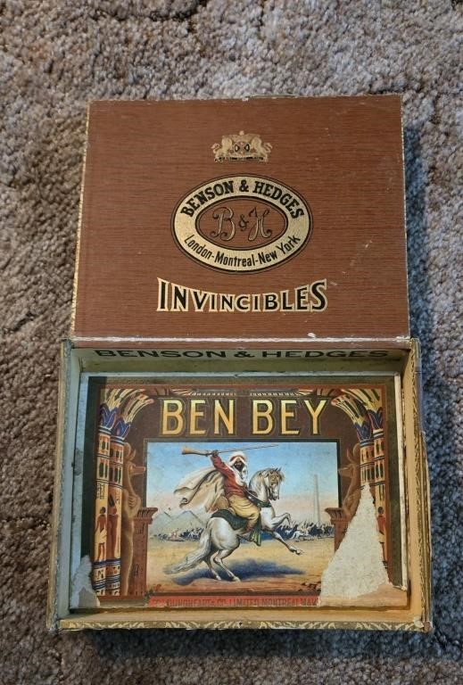 Benson Hedges/Ben Bey Cigar Box