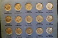 Roosevelt Silver Dime Collection *48 Coins