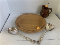 Wooden Plate & Misc
