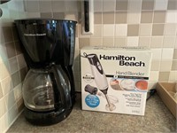 Hamilton Beach Coffee Maker and Hand Blender