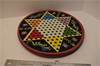2 piece metal Chinese Checkers game with Marbles