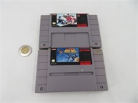 2 jeux de Super Nintendo SNES dont Super Strike