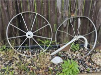 Metal Wagon and Plow Wheels