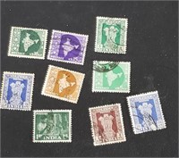 Lot Of Foreign Postage Stamps India