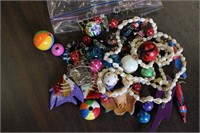 BL of Misc Jewelry beads, pins, earrings