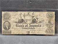 1888 Bank of Augusta $20 Note