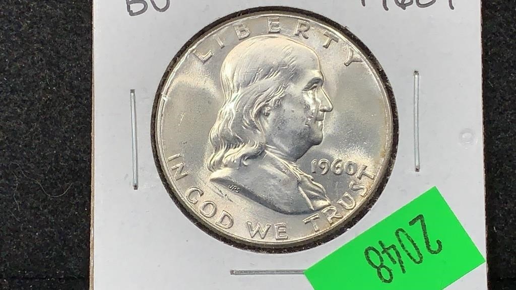 1960 Silver Franklin Half Dollar