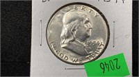 1954 Silver Franklin Half Dollar