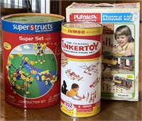 Playskool Lincoln Logs, TinkerToys and SuperStruct
