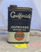 Gulfpride Outboard Motor Oil Full 1 Quart Can
