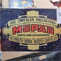 mopar 8"x12" metal sign