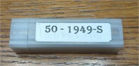 Roll of 50 1949-S Lincoln Wheat Cent coins