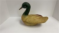 Handmade wooden duck