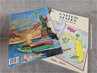 Statue of Liberty & America Coloring Books Unused