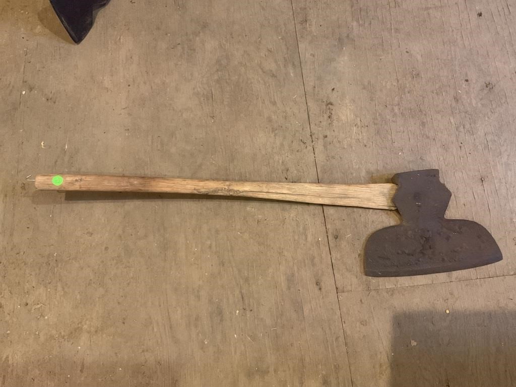 BROAD AXE WITH HANDLE