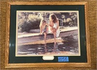 Wall art by Steve Hanks “Touching the Surface”