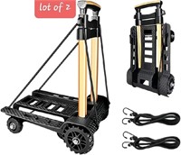LOT OF 2 Folding Hand Truck Portable Dolly Compact