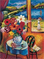 Oleg Nikulov- Original Giclee on Canvas "Flower Va
