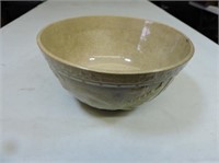 St John's Pottery mixing bowl Beaver embossed