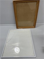Picture Frames - white one has broken glass