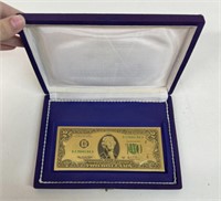 1968 $2 24KT GOLD NOTE