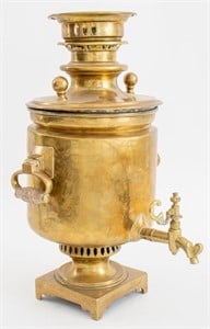 Russian Brass Samovar, Moscow, 19th C