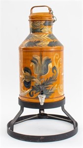 American Folk Art Style Hot Beverage Dispenser