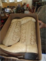 LEATHER OUTFITTERS SZ 9EE WESTERN BOOTS