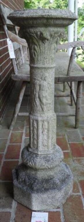 36” concrete garden pedestal