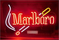 ** Vintage Marlboro Cigarette Neon Sign - Works