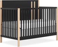 Dream On Me Soho Convertible Crib In Matte Black