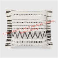 Threshold 24x24 euro woven decorative pillow