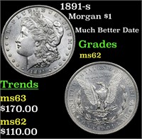 1891-s Morgan $1 Grades Select Unc