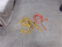 Extension cords and drop light