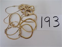 Asst of Vintage/Now Goldtoned Bracelets
