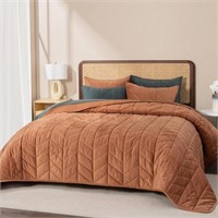 Ever Grace Luxury Velvet Quilt King size...