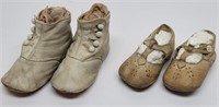 From the Past 2 Pairs of Leather Baby Shoes