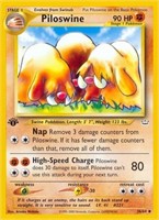 Pokemon Neo Revelation #36/64 Piloswine Card 36/64
